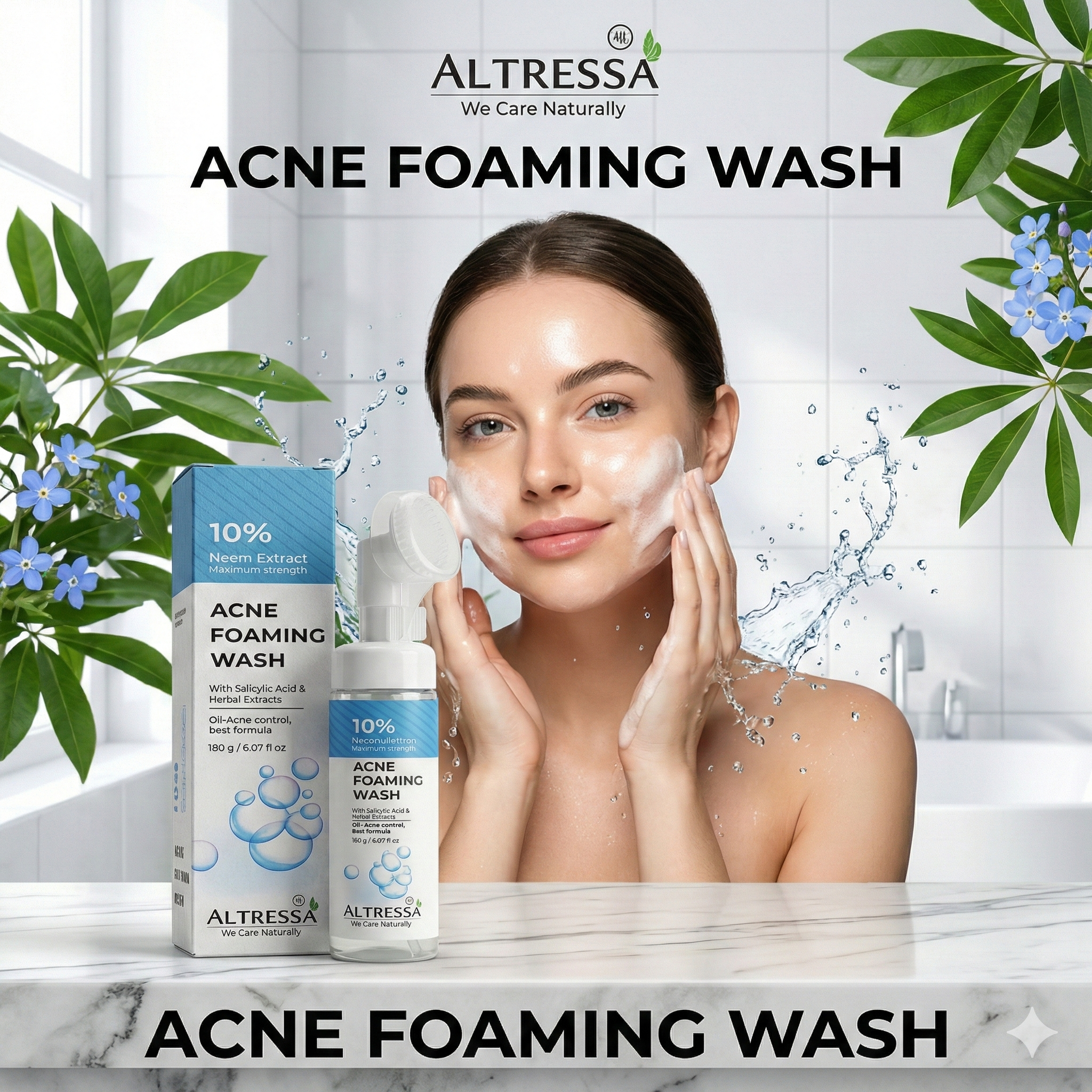 ALTRESSA ACNE FOAM WASH WITH NEEM EXTRACT 150ML - Image 2