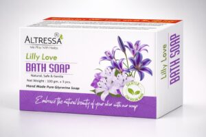 LILLY LOVE BATH SOAP 100GM X 3 PCS SET