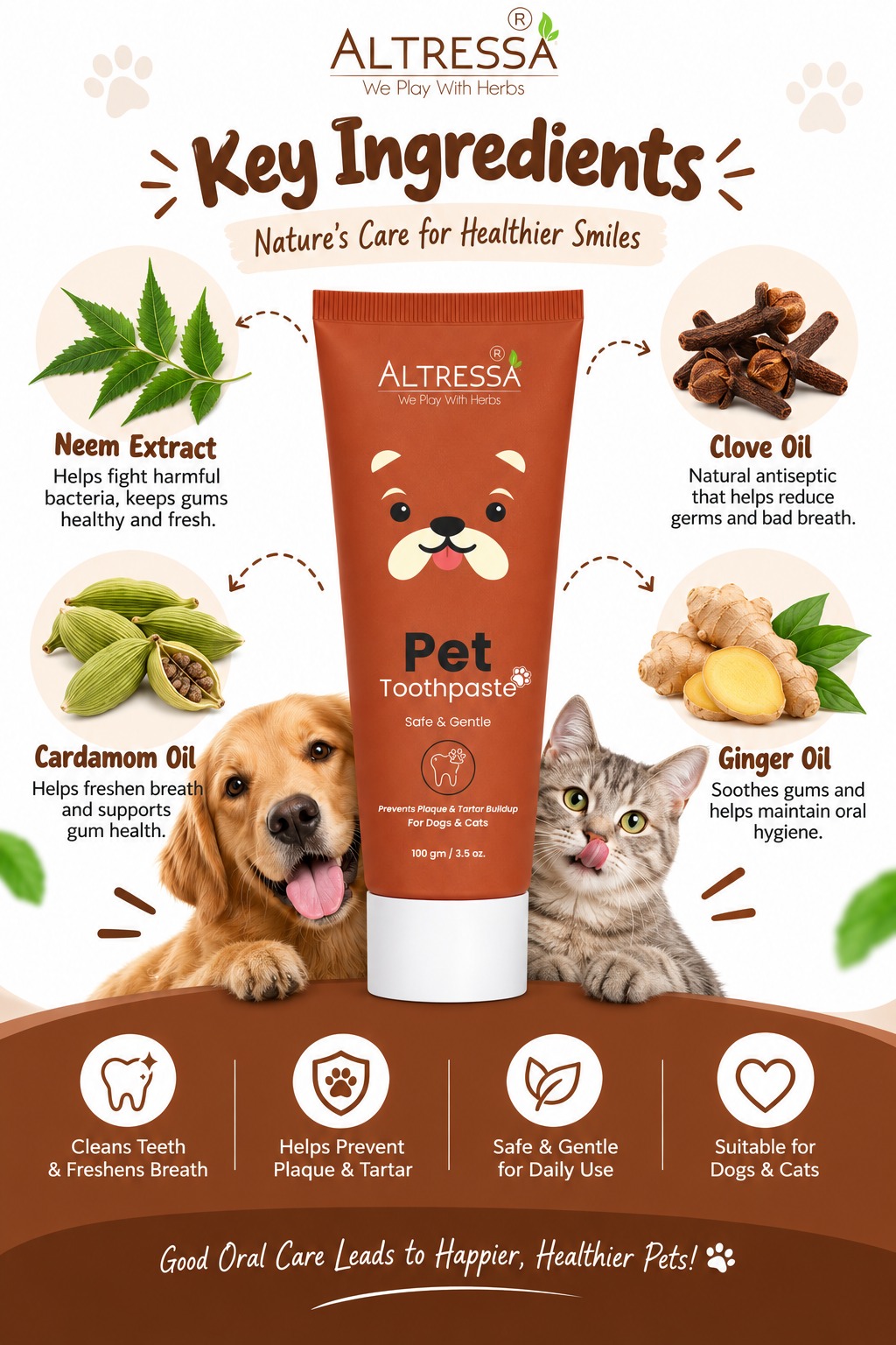 ALTRESSA PET TOOTHPASTE 100G. - Image 2