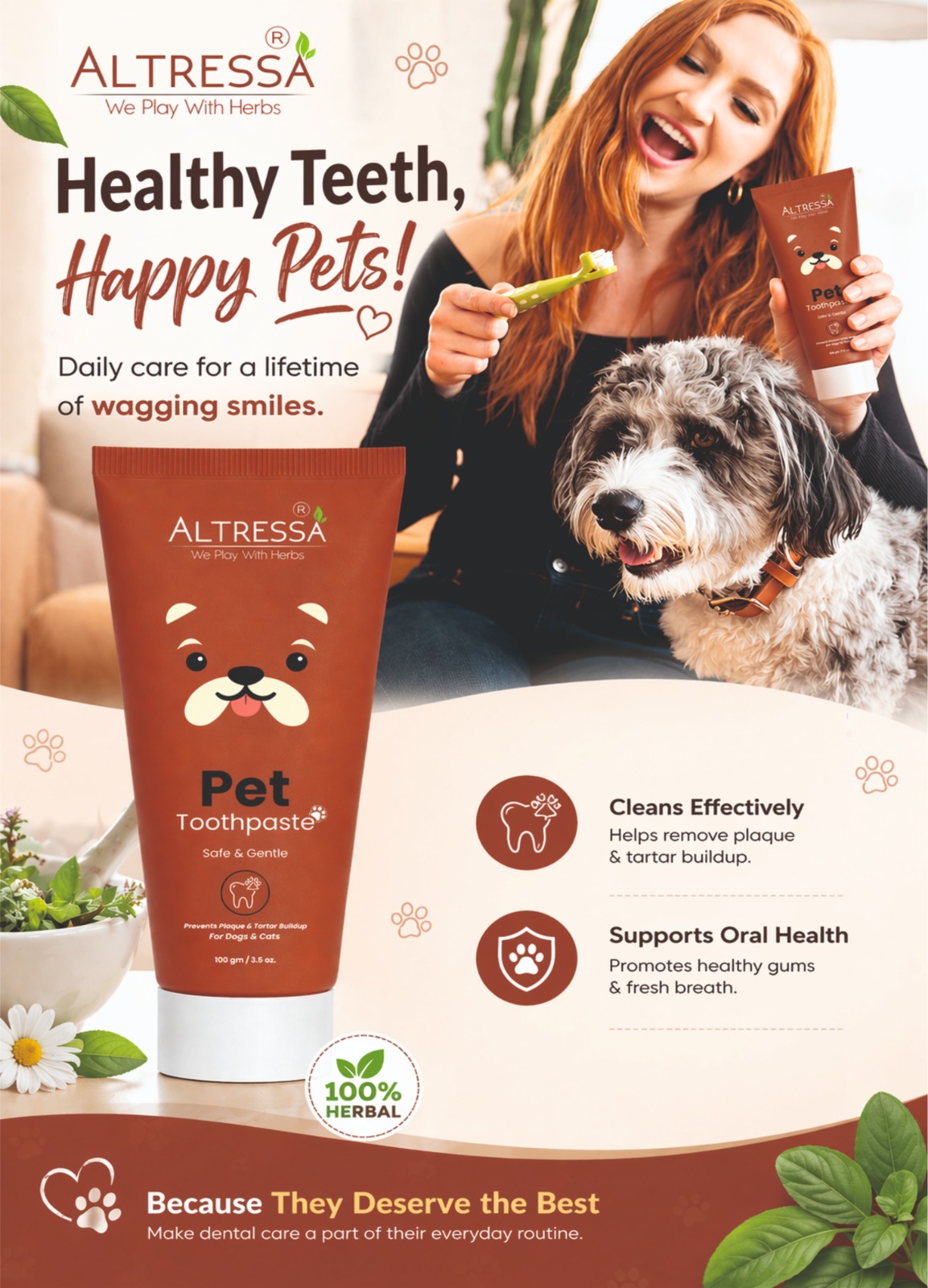 ALTRESSA PET TOOTHPASTE 100G. - Image 4